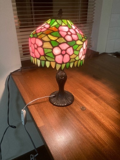 ステンドグラス　ランプ　スタンド