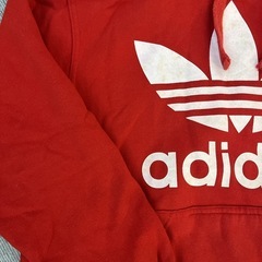 アディダスオリジナルス adidas originalsレディース スウェット　パーカー M 赤　トレーナー   プルオーバーの画像