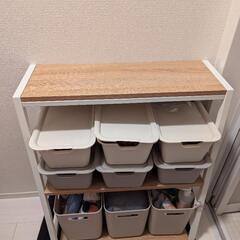 バスルーム棚＋収納ボックス9個