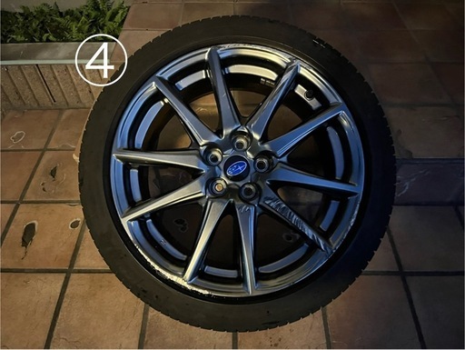 【バラ売り可】 BRZ純正ホイール 17インチ 7.5j pcd100 ミシュラン PRIMACY HP 215/45r17 タイヤホイール 4本 セット