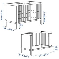 IKEAベビーベッド, ホワイトの画像