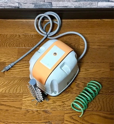 《取引成立》アクアリウム 水槽 ブロアーエアーポンプ 安永 AP-60★塩ビ12連コック付き