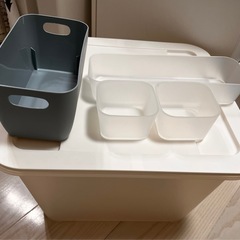 片付けにおすすめ！蓋付き！