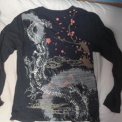 和柄　ロングTシャツの画像