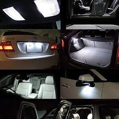 T10 LED ホワイト 爆光 ポジションランプ キャンセラー内蔵 5W 15個4014LED素子 車検対応 12V LED 白  (2個セット)の画像