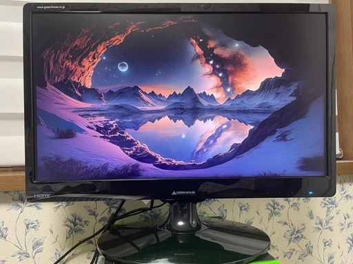 PCモニター　21.5インチ　green house GH-JLJ223SHB