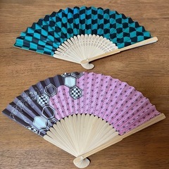 鬼滅の刃　扇子　2つ