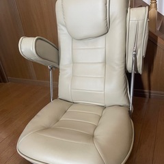 座椅子 LZ-1081 座椅子 リクライニングチェア クッション付き 肘掛け 360度回転 14段階リクライニング リビング 和室 洋室 ソフトレザーの画像