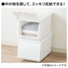 蓋付き収納ケース2個