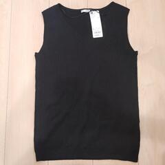 GU ノースリーブセーター　リブ