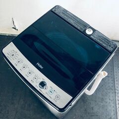 ID:sd25618 ハイアール Haier 洗濯機 一人暮らし 中古 2022年製 全自動洗濯機 5.5kg ステンレスブラック 送風 乾燥機能付き JW-XP2C55F  【リユース品：状態B】【送料無料】【設置費用無料】