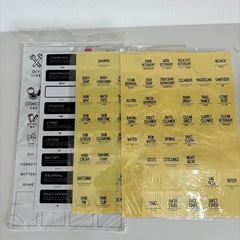 新品同様　インデックスシール　収納シールラベル　整理整頓　収納用...