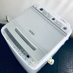 ID:sg218366 日立 HITACHI 洗濯機 一人暮らし 大きめ 中古 2021年製 全自動洗濯機 8.0kg ホワイト 送風 乾燥機能付き BW-V80F(W)  【リユース品：状態D】【送料無料】【設置費用無料】