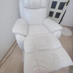 電動リクライニングチェア　シフォン(ホワイト)の画像