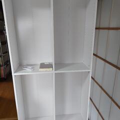 棚 2段×2列 本棚 カラーボックスの画像