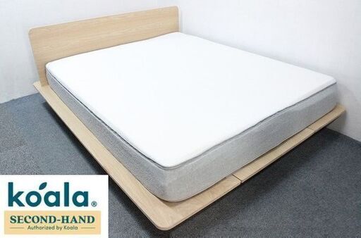 コアラマットレス koala スリープ　クイーン NEW(グレー)　マットレスのみ ベッドフレームなし 低反発 定価12万　中古