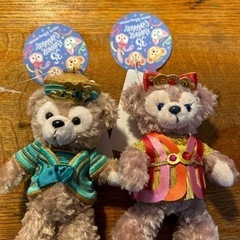 東京ディズニーランド35周年記念ダッフィー&シェリーメイぬいぐるみバッジの画像