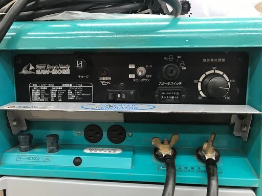 ?超大幅値下げセール??安心整備品?✨デンヨー　中古美品　GAW-150ES　ウェルダー　使用474時間　キャプタイヤ5ｍ/面付き✨う
