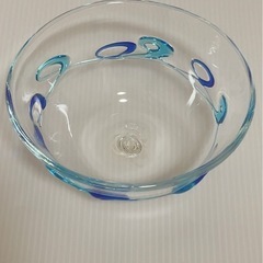 【美品】琉球ガラスの器2枚組☆素麺やデザートに🍨の画像