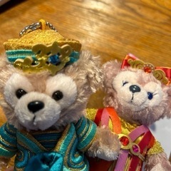 東京ディズニーランド35周年記念ダッフィー&シェリーメイぬいぐるみバッジの画像