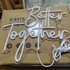 【リサイクルサービス八光】幅33.02cm　LEDネオンサイン　Better Together ネオンライトの画像