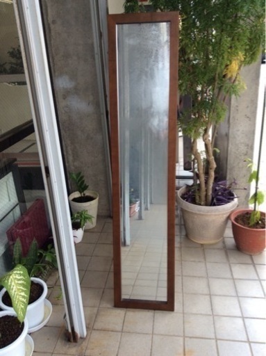 姿見鏡 縦型タイプ ミラー 三脚タイプ（幅45センチ）