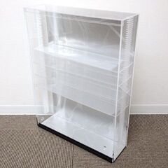 ★ 新札幌 未使用品 ★ PLASART 置き式 アクリルコレクションケースL 背面ミラー ショーケース / No.2745 ★の画像