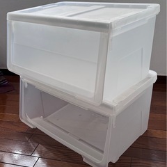 プラスチック収納ケース5個セット　の画像