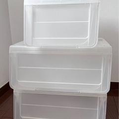 プラスチック収納ケース5個セット　の画像