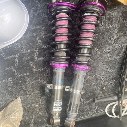 チェイサーHKS車高調フロントジャンク