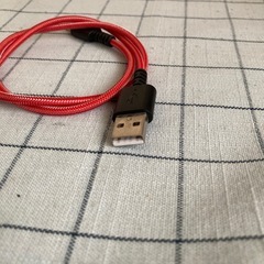 スマホ充電コード（Type-C）赤の画像