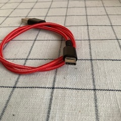 スマホ充電コード（Type-C）赤の画像