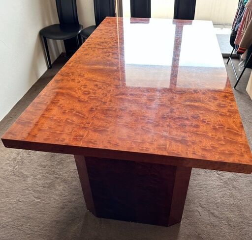 福岡県小郡市引取り限定【大塚家具 ダイニングテーブル】 マホガニー高級テーブル