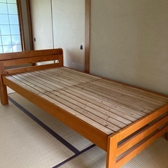 【値下げ】木製ベッド　早い者勝ち