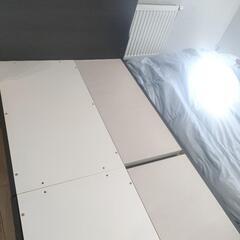 お値下げしました収納　マットレス付　シングルベッド