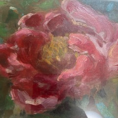 油絵 静物画 約幅36×奥行5×高さ28.5 cm 作者不明 油彩 高級額の画像