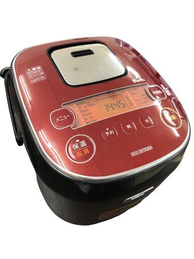 24R440 ジ4 IRIS OHYAMA アイリスオーヤマ IH 炊飯ジャー 銘柄炊き 炊飯器 10合・1升炊き KRC-IE10-B ブラック 中古品
