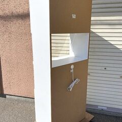  札幌限定■高橋木工所 レンジ台 レンジボード 食器棚 ハイタイプ 幅70cm 高さ180cm ピット70キッチン ホワイトの画像