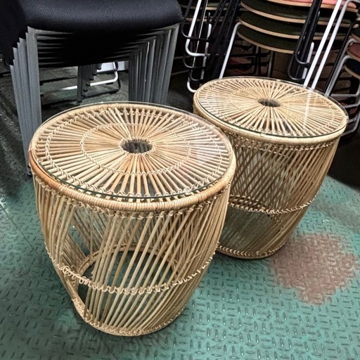 サイドテーブル ラタン