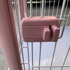 犬用ケージとトイレセット
 カラーサークル ピンク の画像