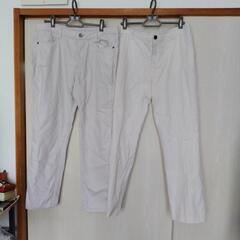 夏向きレディースパンツ 2本   w76㎝  値下げしました💴⤵...