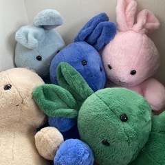 うさぎのぬいぐるみ5匹セット
