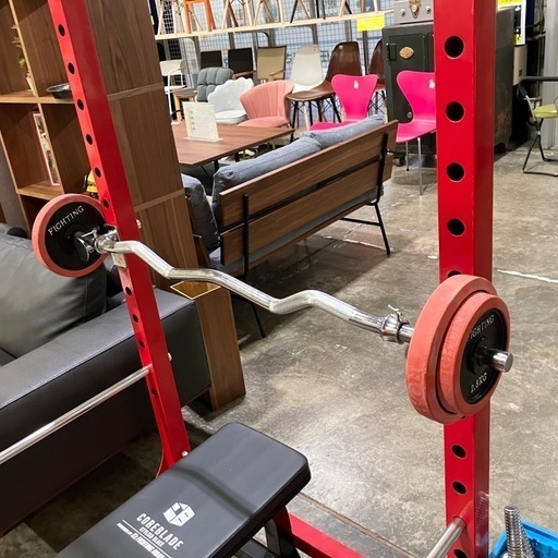 【引取り限定】パワーラック ファイティングロード 総重量145kg セット 引取り限定】パワーラック ファイティングロード 総重量145kg セット