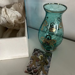 BOHEMIAN GLASS ボヘミアングラス チェコスロバキア 花瓶