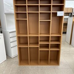 ★ジモティ割あり★  マルチ収納棚 ブラウン H180.5×D29.2×W118 クリーニング済み TJ8265