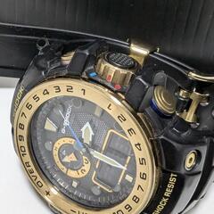 人気色?G-SHOCK/ガルフマスターGWN-1000GB ブラック×ゴールド 電波ソーラー