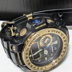 人気色?G-SHOCK/ガルフマスターGWN-1000GB ブラック×ゴールド 電波ソーラー