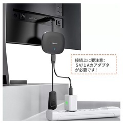  HDMIミラキャスト2.4G+5G レシーバー（値下げ中）の画像