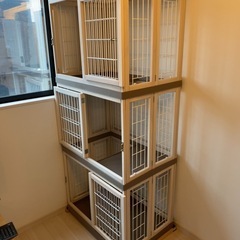 猫ゲージ　３段の画像