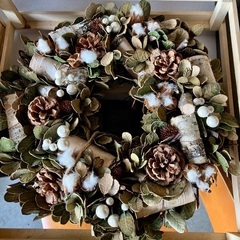 クリスマスリース、グリーンリースの画像